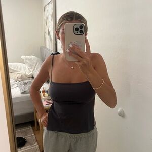 edikted open back gray top